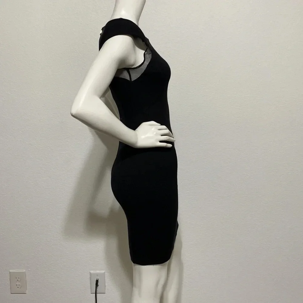 Ted Baker Black Mesh Dress